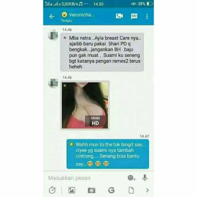 Produk nasa ALYA BREAST CARE cream pengencang payudara / pembesar payudara.