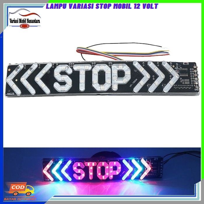 Lampu Led Variasi Stop Rem Belakang Variasi Mobil 12 Volt