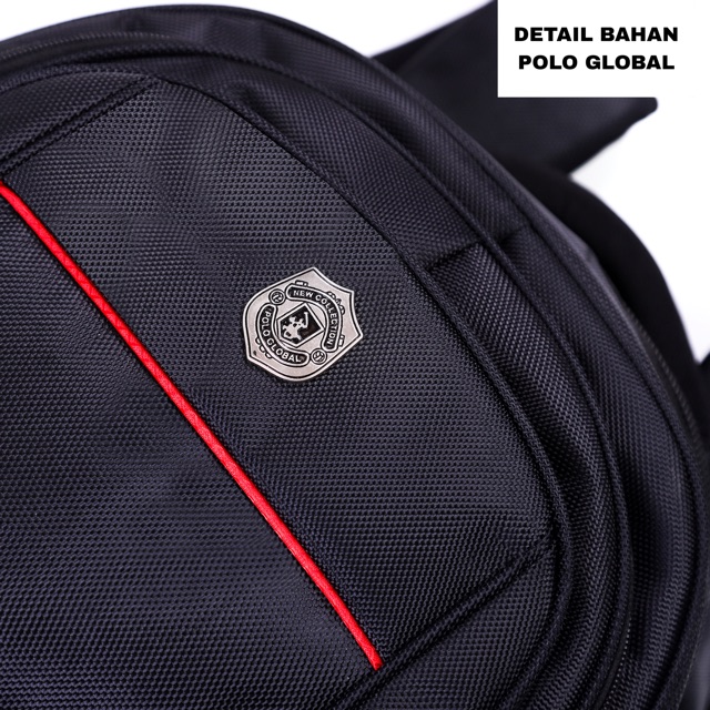 Tas Ransel Laptop Polo Global 18 Inch Pria Wanita