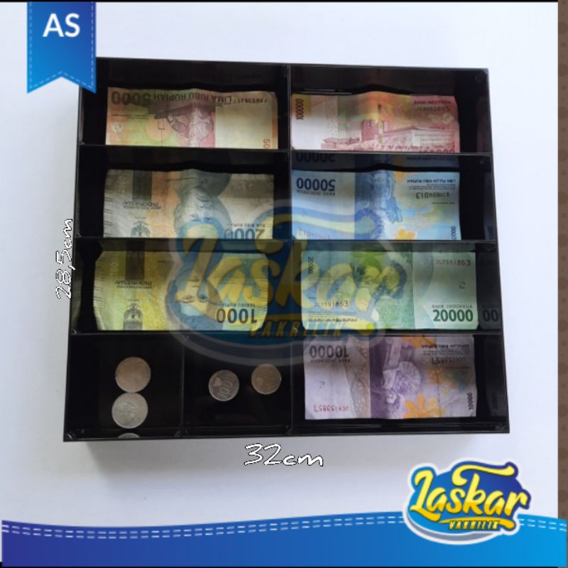 

Tempat uang Acrylic/Laci uang/display tempat uang