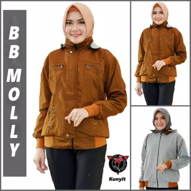 Jaket Cewek Attaya Babol / JaketWanita BB SF Molly two in one premium /jakerttermurah wanita jacket / jaketparasut Wanita