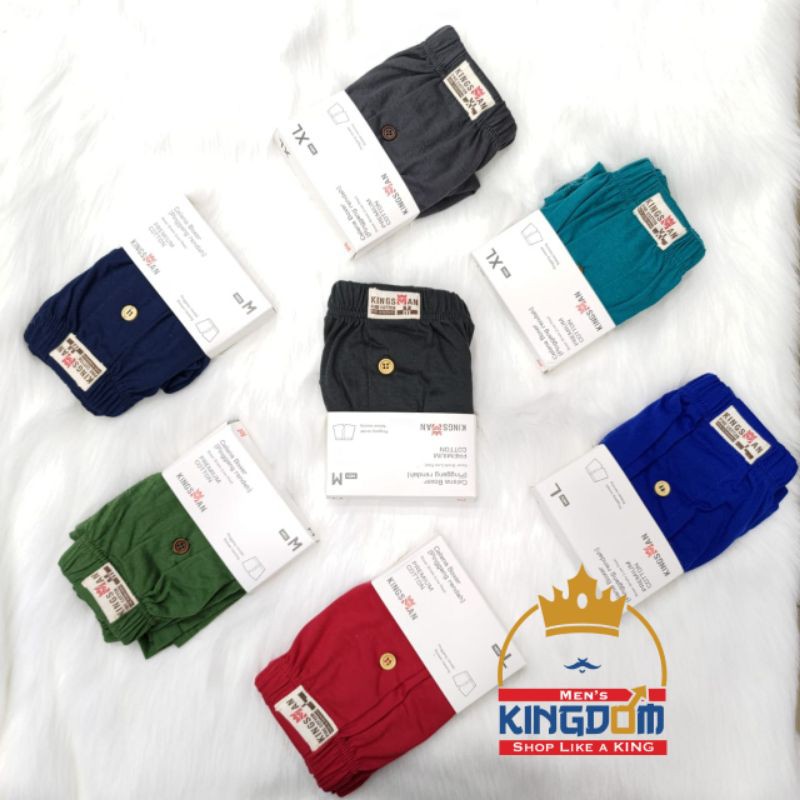 KINGSMAN CELANA DALAM BOXER PRIA KINGSMAN BOXER SANTAI BAHAN KAOS