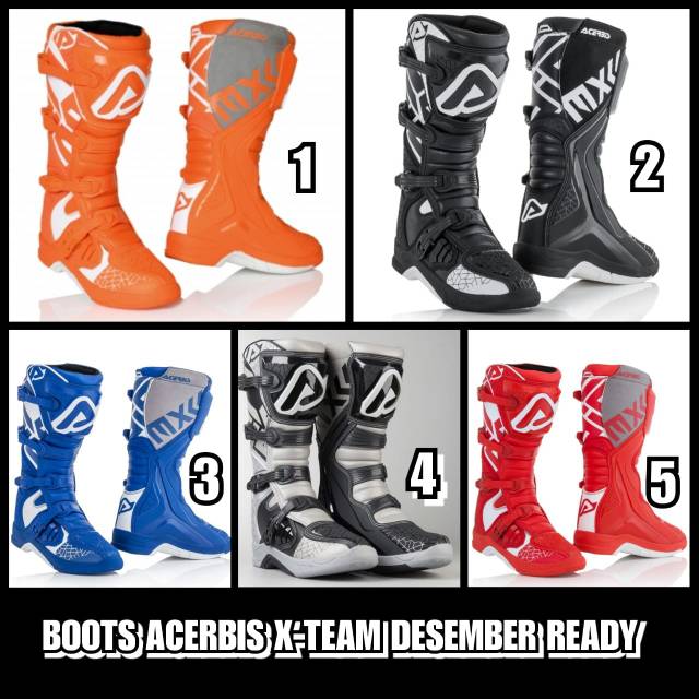SEPATU BOOTS ACERBIS X TEAM SEPATU BOOT ACERBIS X TEAM SEPATU BOOT MOTORCROSS ACERBIS X TEAM NEW