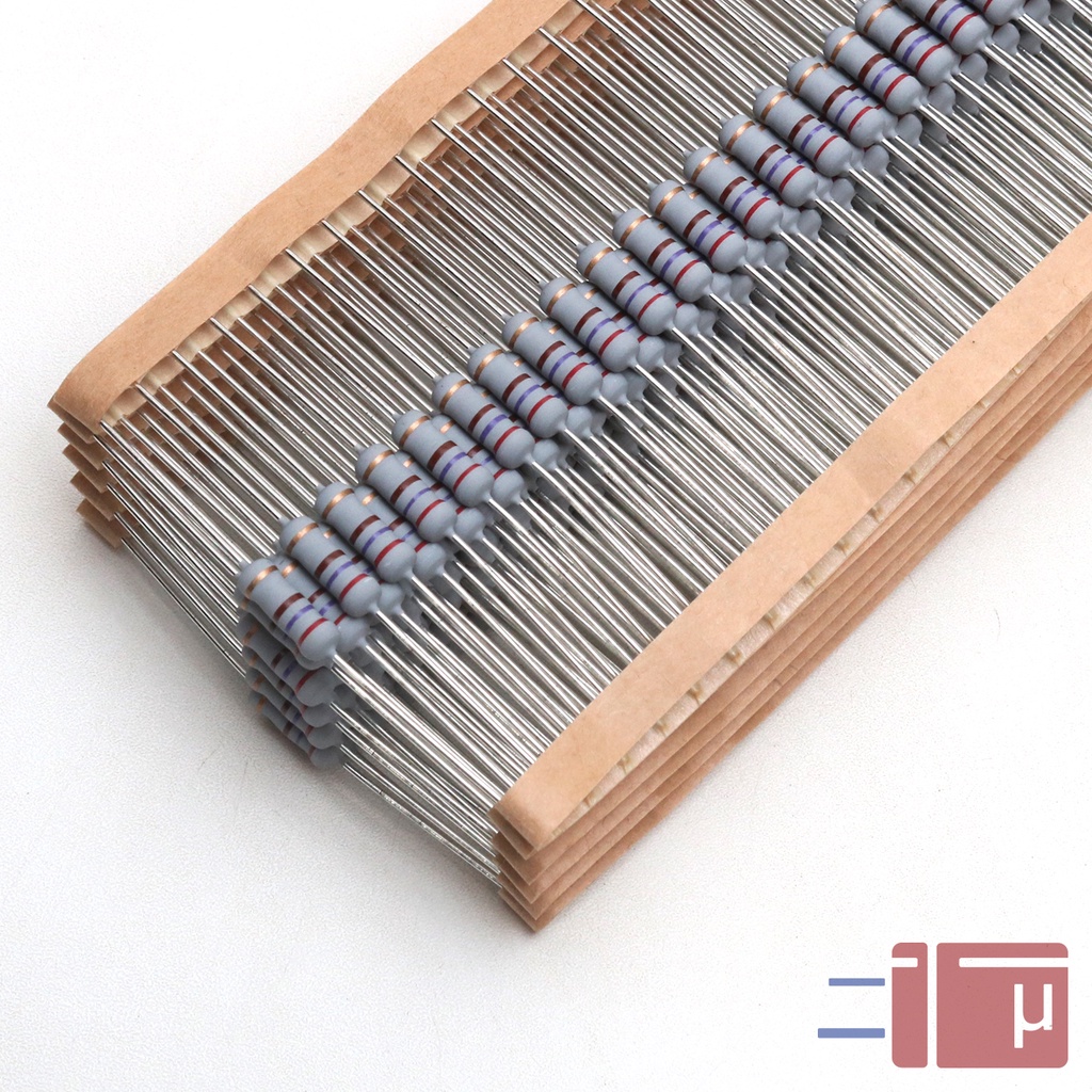 x10 Resistor 270R 270 Ohm 1W Metal Oxide 5% Taiwan Kaki Tembaga