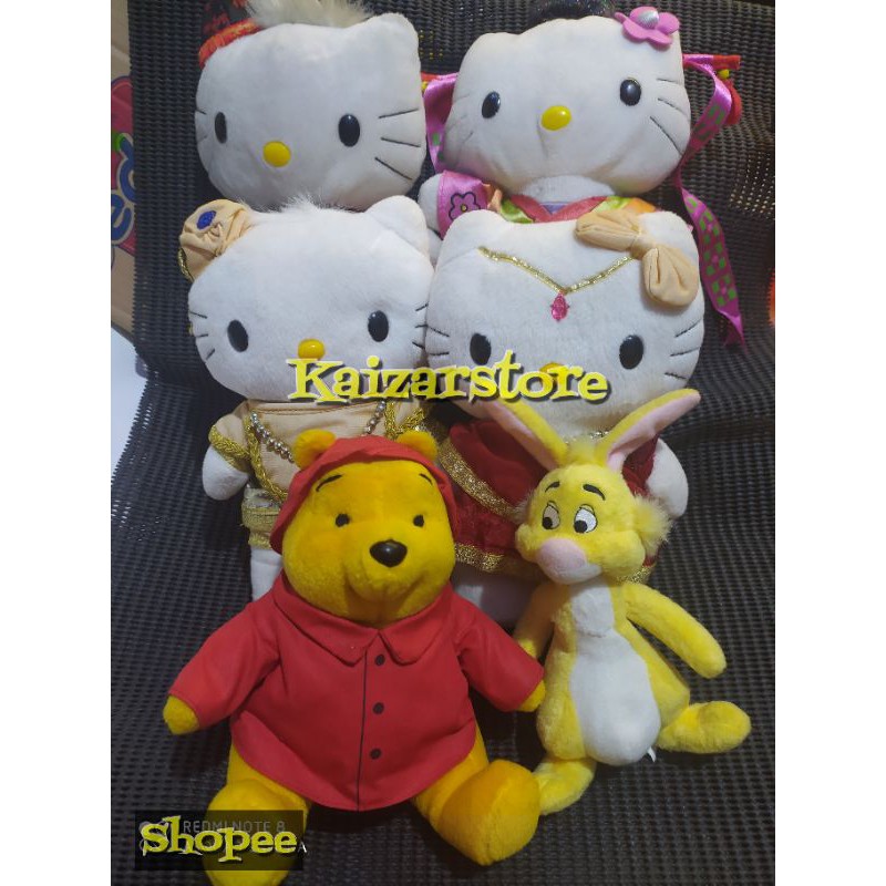 Boneka Hello Kitty Sanrio McDonalds Happy meal Winnie the Pooh McD original Import Preloved McDonald