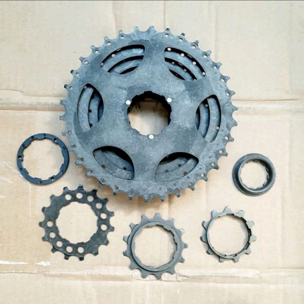 TERMURAH!!! Sprocket Sepeda 9 Speed 11-34 T / SHIMANO ORIGINAL HG30 Hitam / Realpict