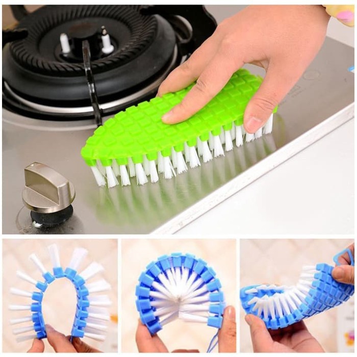 SIKAT LENGKUNG KLOSET WC FLEXIBLE SUDUT TOILET / CLOSET BRUSH