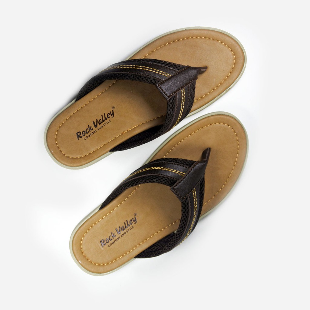 Rockvalley LAVITZ | Sandal Pria F15.002 [ Hitam dan Cokelat ] / Ramayana Jatinegara