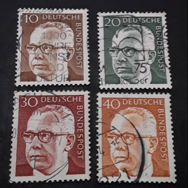 

Perangko jerman set 4 pcs tokoh jerman