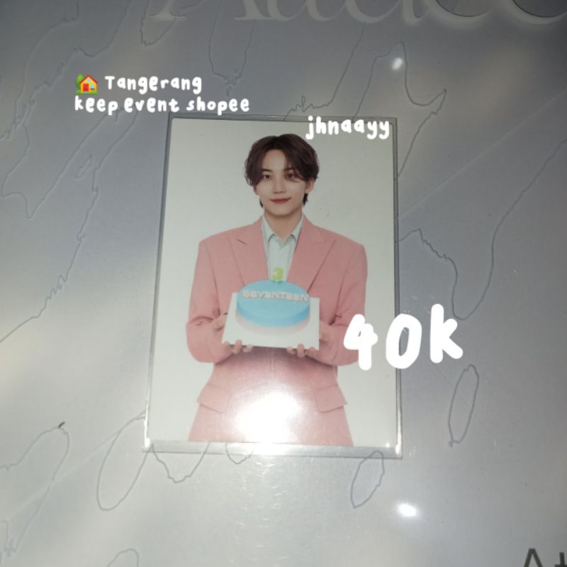 [ BOOKED ] Tc hare Jeonghan pegang kue