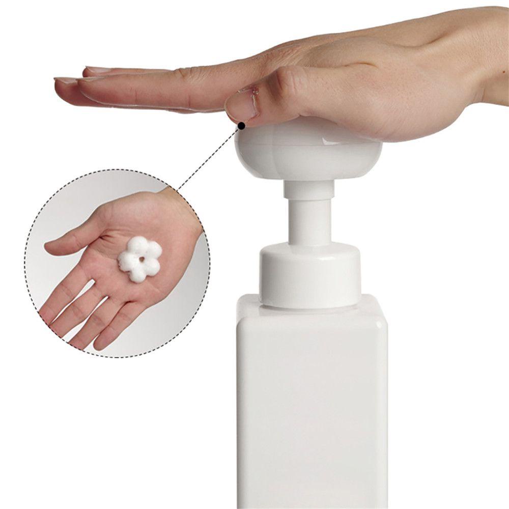 Solighter 450ML Dispenser Sabun Bunga Perlengkapan Mandi Rumah Berbusa Wadah Pompa Isi Ulang