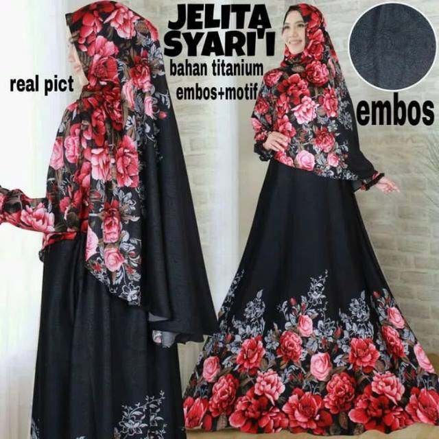 Baju muslim wanita Jelita Syari