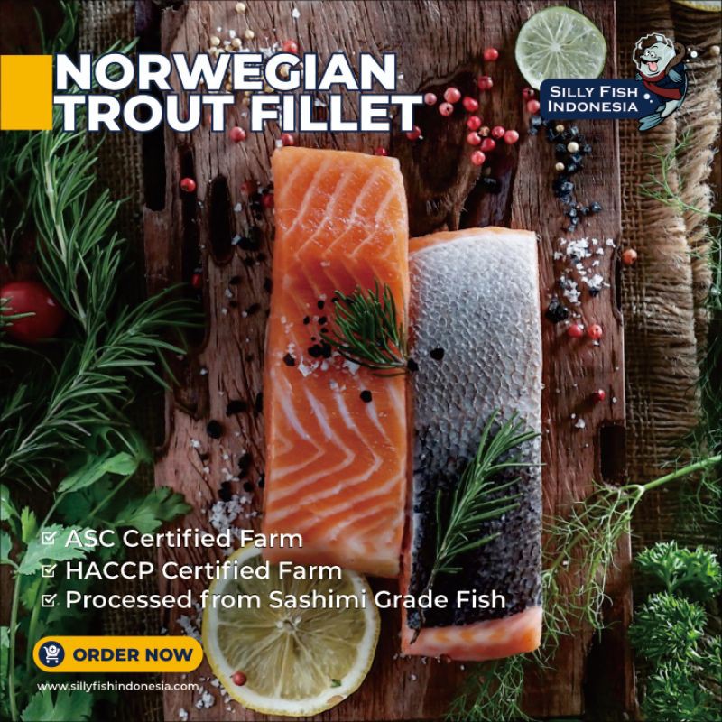 

Norwegian Trout Fillet 190 gram (+/- 10 gram)