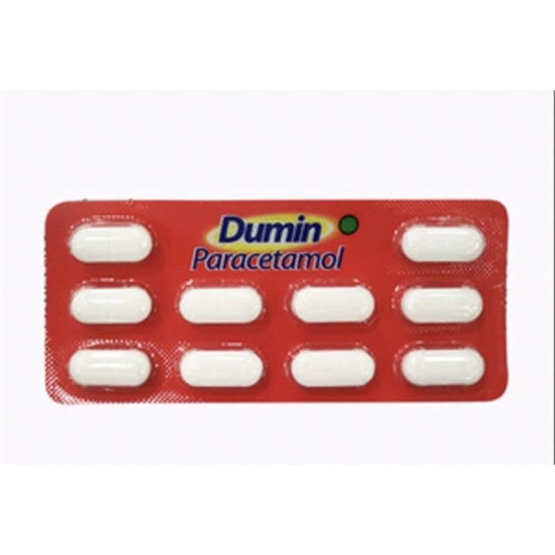 Dumin strip 10 tablet ( penurun panas &amp; mengobati kepala pusing )