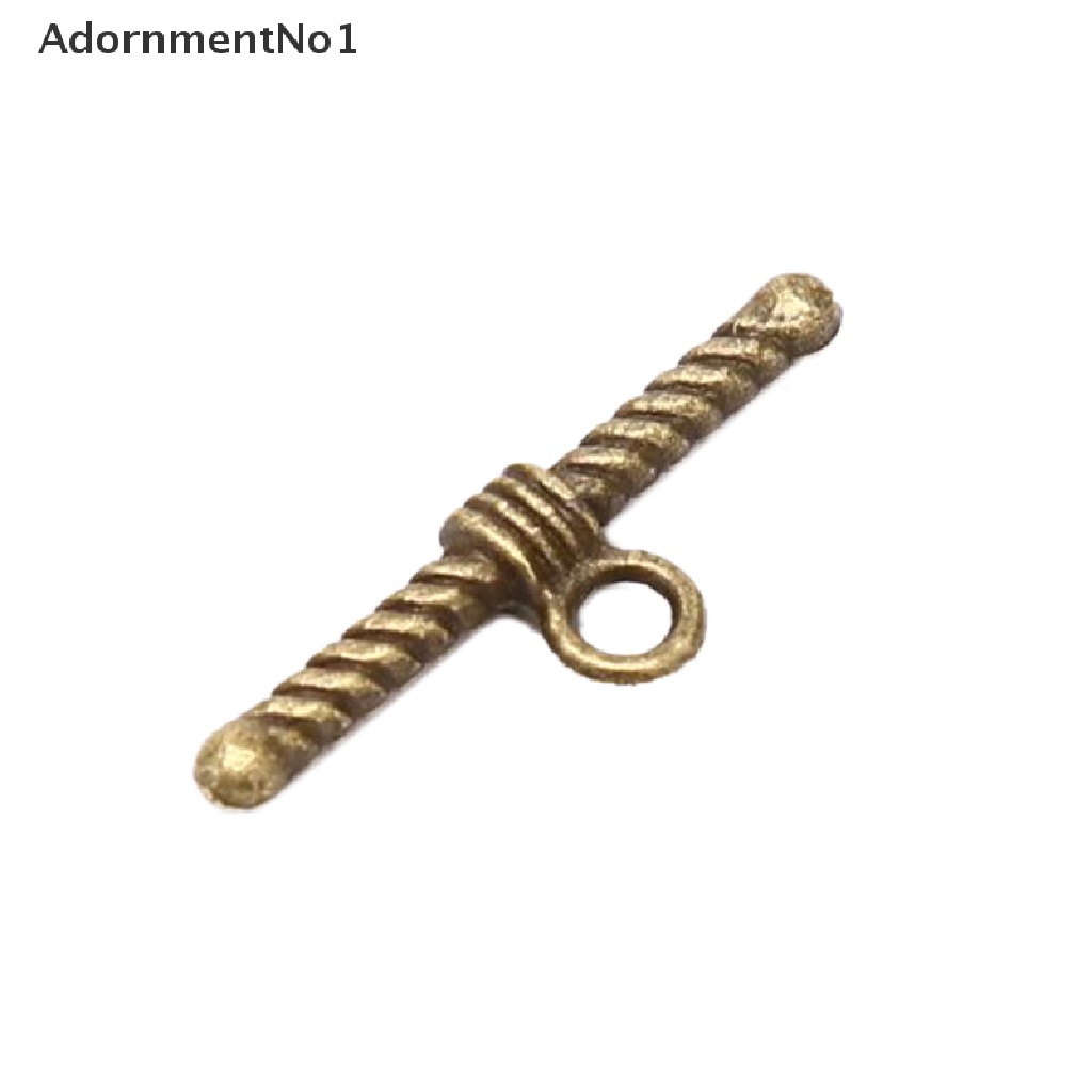(AdornmentNo1) 20pcs / Set Gesper Toggle Clasps Gaya Vintage Untuk Membuat Perhiasan DIY