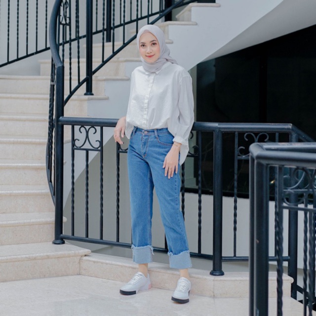 Celana  Jeans  Wanita Boyfriend  Eleonora Model  Lipat Bawah 