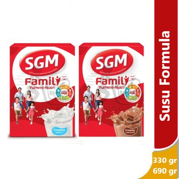 

SGM Family Yummi Nutri 330 gr & 690 gr - susu kesehatan keluarga