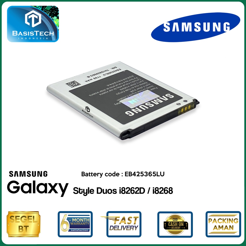 BATERAI SAMSUNG STYLE Duos I8262D - i8268 - EB425365LU - ORI99