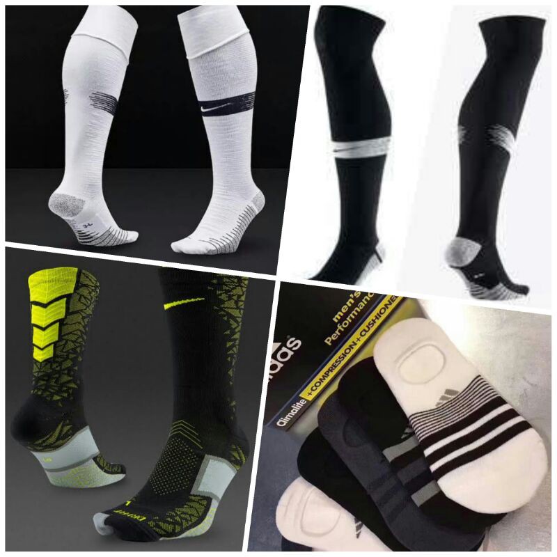 Obral Murah Kaos Kaki GO Grade Ori Panjang Pendek/ Panjang Running Futsal Nike Adiddas Elite Squad U