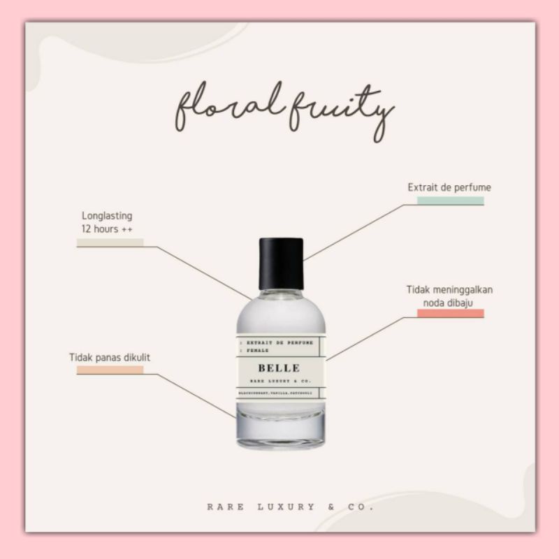 RARE LUXURY & CO PARFUM ORIGINAL | PARFUM RARE Parfum Unisex Best Seller BELLE