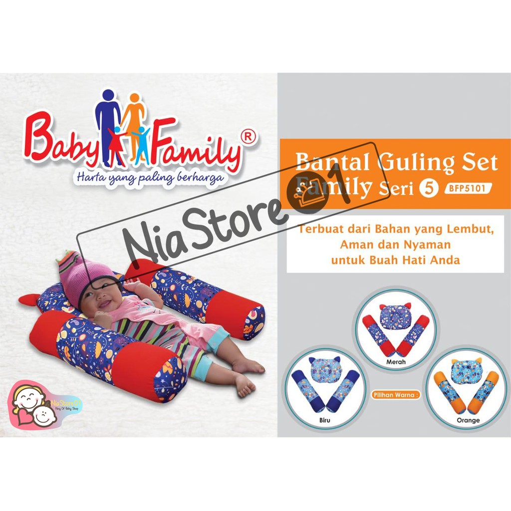 Bantal Guling Baby Family 05 / Bantal anti Peang / BFP5101