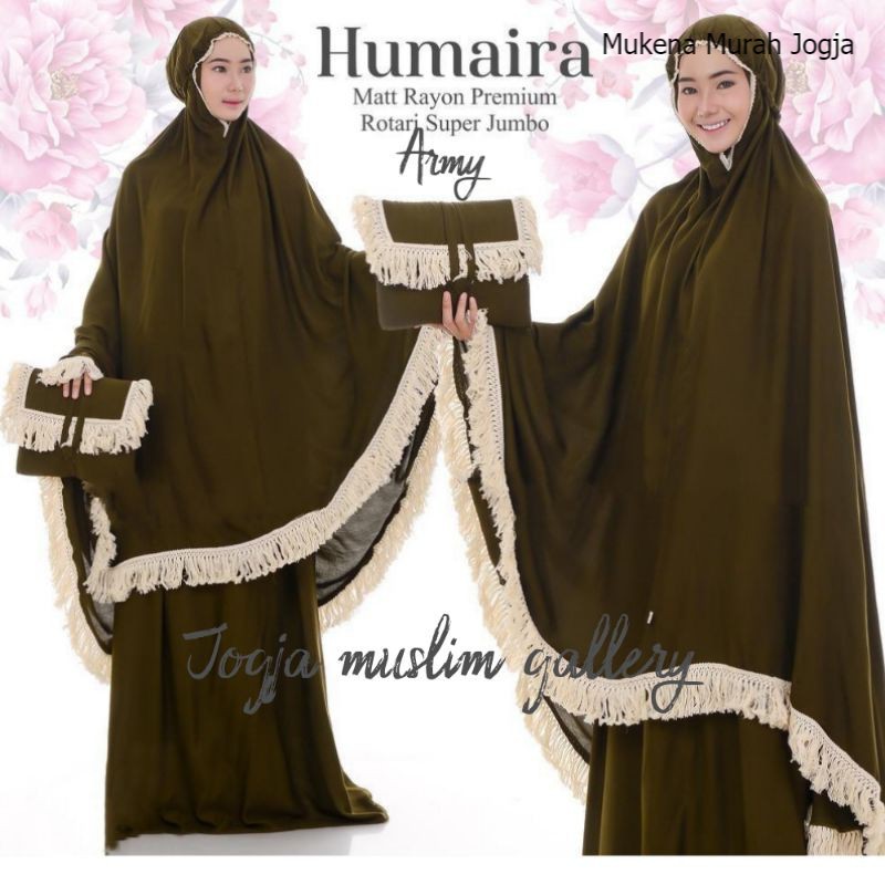 Cantik Mukena Humaira Rayon Premium Adem Super Jumbo Murah