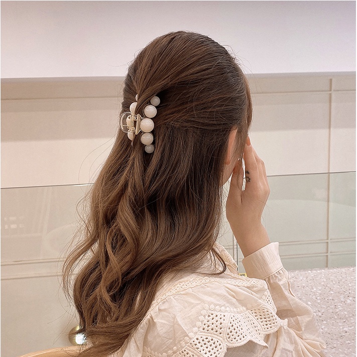 Korean Ins Hair Clip Acrylic Colorful Claw Clips Fashion Temperament Hair Clamps Women Hair Accessories