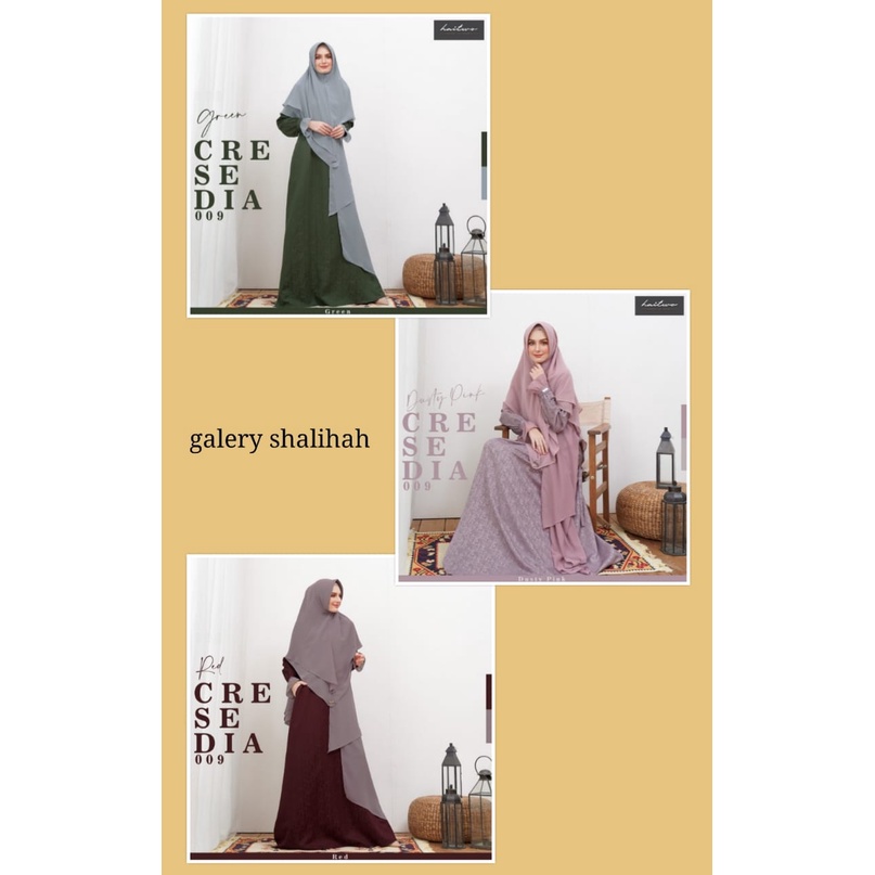 BISA COD - GAMIS CRESEDIA 009 By HAITWO / GAMIS HAITWO / FASHION MUSLIM