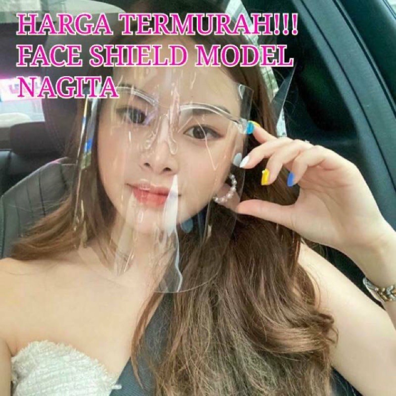 PREMIUM FACESHIELD KACAMATA FACE SHIELD MODEL NAGITA PELINDUNG WAJAH KACA MATA MASKER MASK ORI