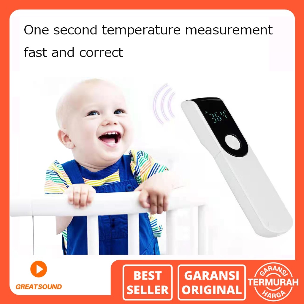 (Garansi 1 tahun) Termometer Inframerah Termometer Pistol Panas FDA CE