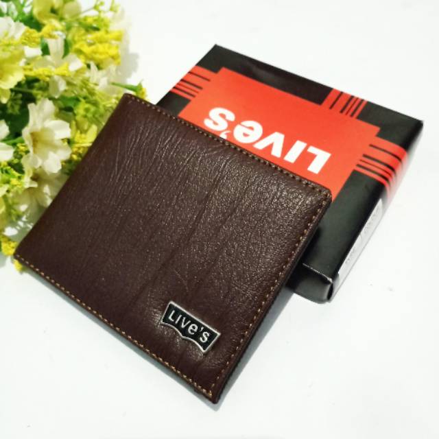 Dompet pria lipat coklat tua live's