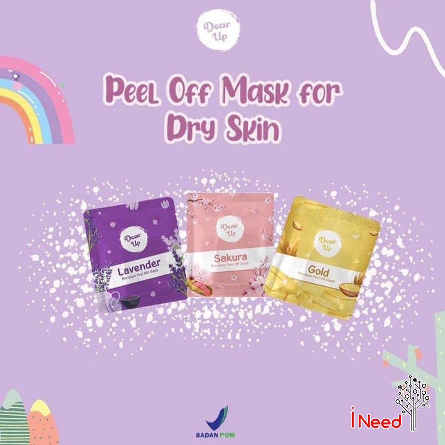 (INEED) (10gr) DEAR UP Peel Off Mask | Masker Wajah | Peel Off Mask (✔ BPOM)