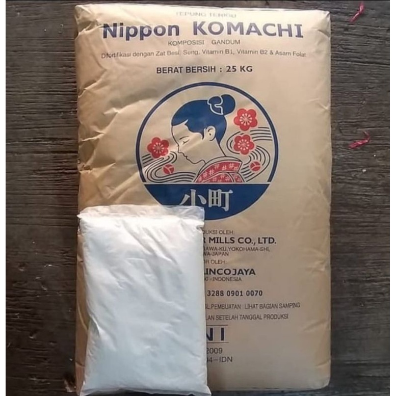 

Nippon Komachi Premium Bread Flour 1kg Protein Tinggi Tepung Kue