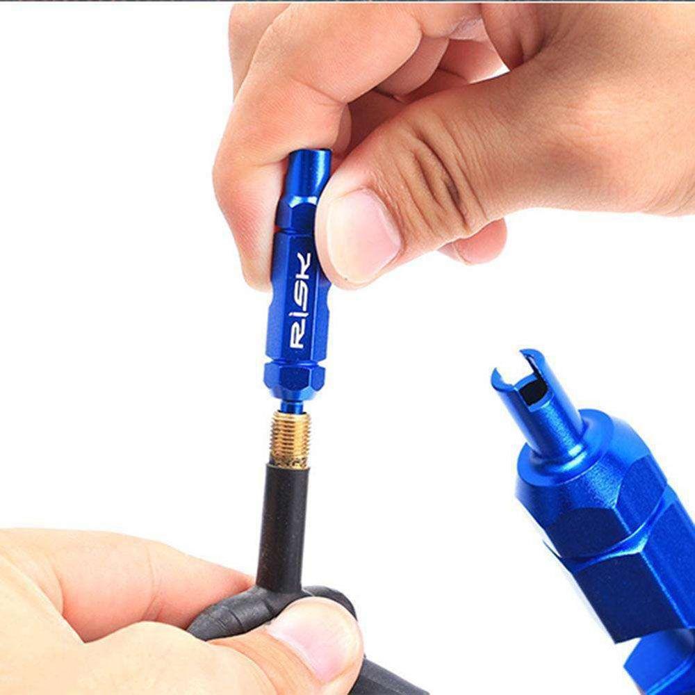 Lanfy Valve Core Remover Sepeda Gunung MTB Tubeless Double-head American French Valve Katup Gas Tools