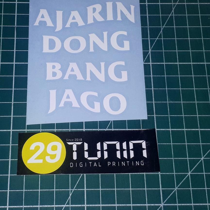 

Best Seller!! (hmk-764) Cutting Sticker Ajarin Dong Bang Jago