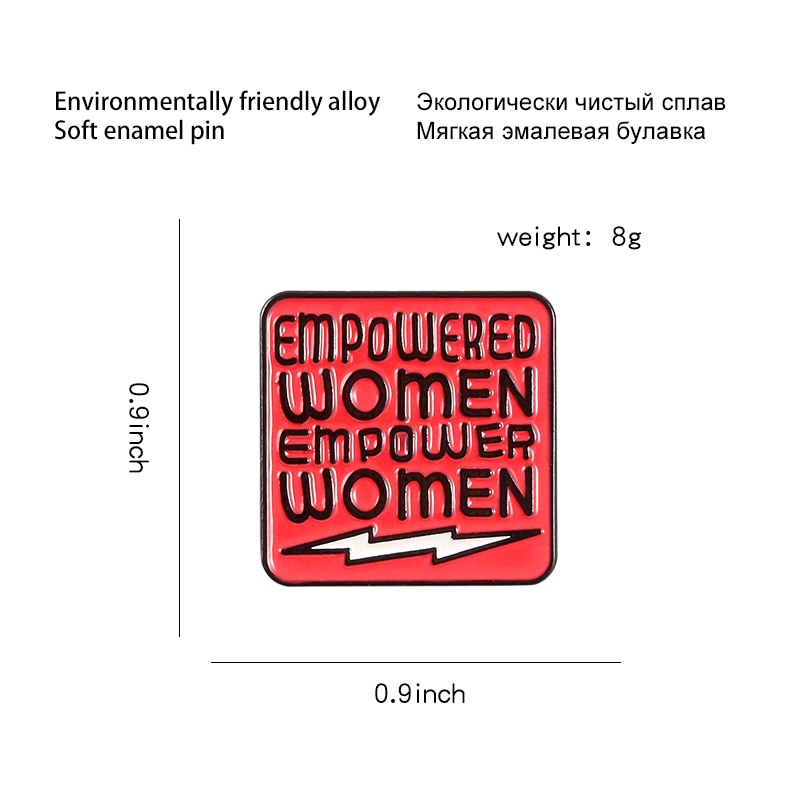 Bros pin Enamel Desain Power Custom Feminism Gender Equality Untuk Wanita