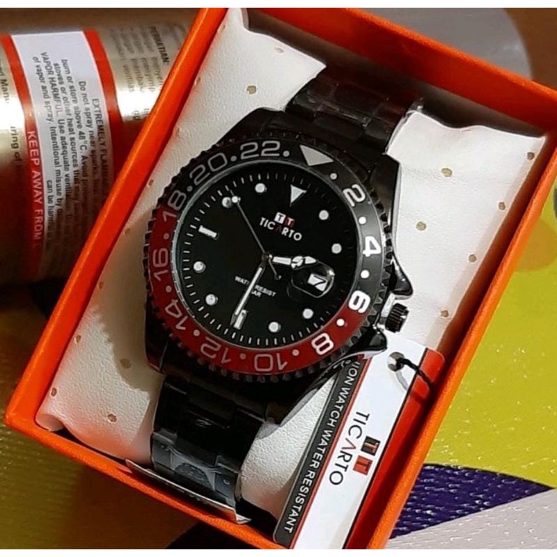 Jam Tangan Ticarto Terlaris Rantai Stainliss Steel Fashion Pria