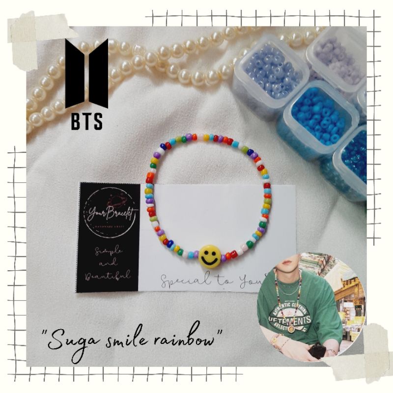 [B10]-PRE ORDER! BTS | Gelang manik member BTS | Bracelet beaded idol kpop BTS| Beads Bangtan| V, RM, Jin, Suga, Jimin, dll