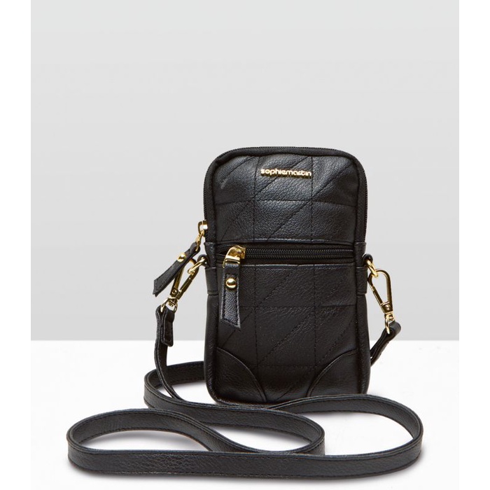 Tas sophie martin Paris original promo terbaru Sling Dompet Hp Handphone Gemaya Black Phone Shopi so