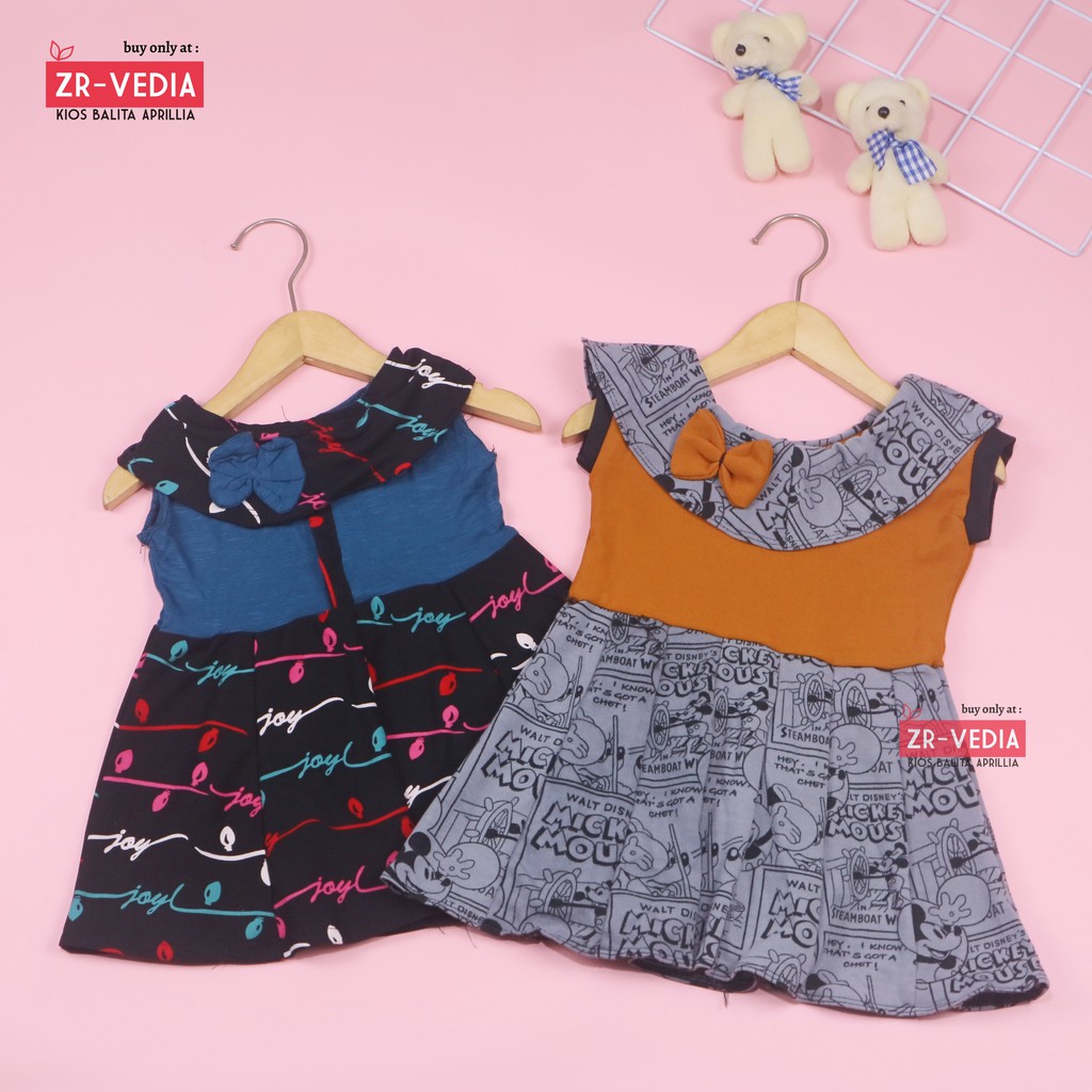 Dress Evelin Baby New Born Baru Lahir / COD Baju Anak Baby Perempuan Bayi Girl Lucu Harga Konveksi.