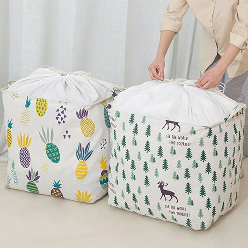 Tempat Penyimpanan Pakaian Dan Selimut / Clothing Storage Basket Jumbo - Kantong Baju Praktis Sc