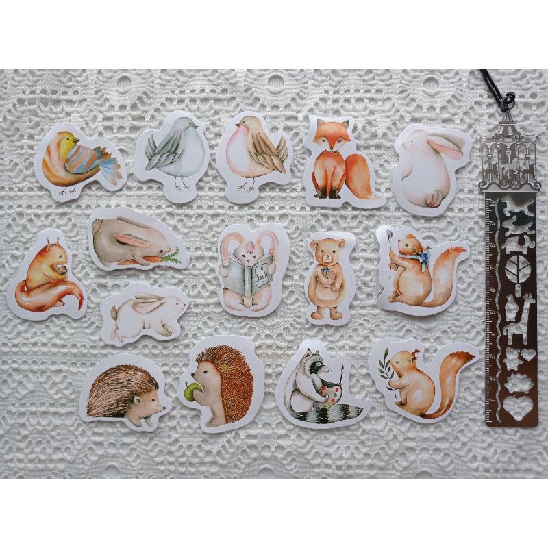 

Stiker Set BINATANG HUTAN untuk Journal / Scrapbook / Diary / DIY