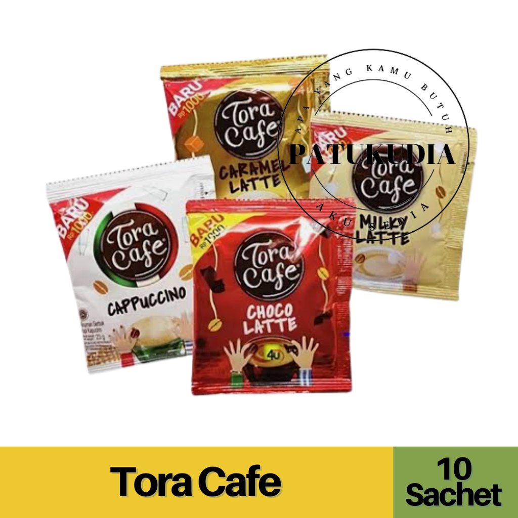 

Tora Cafe Kopi Bubuk Instan Semua Varian Rasa Renceng isi 10 | Torabika Toracafe Kopi Susu Cappucino Choco Milky Caramel Latte