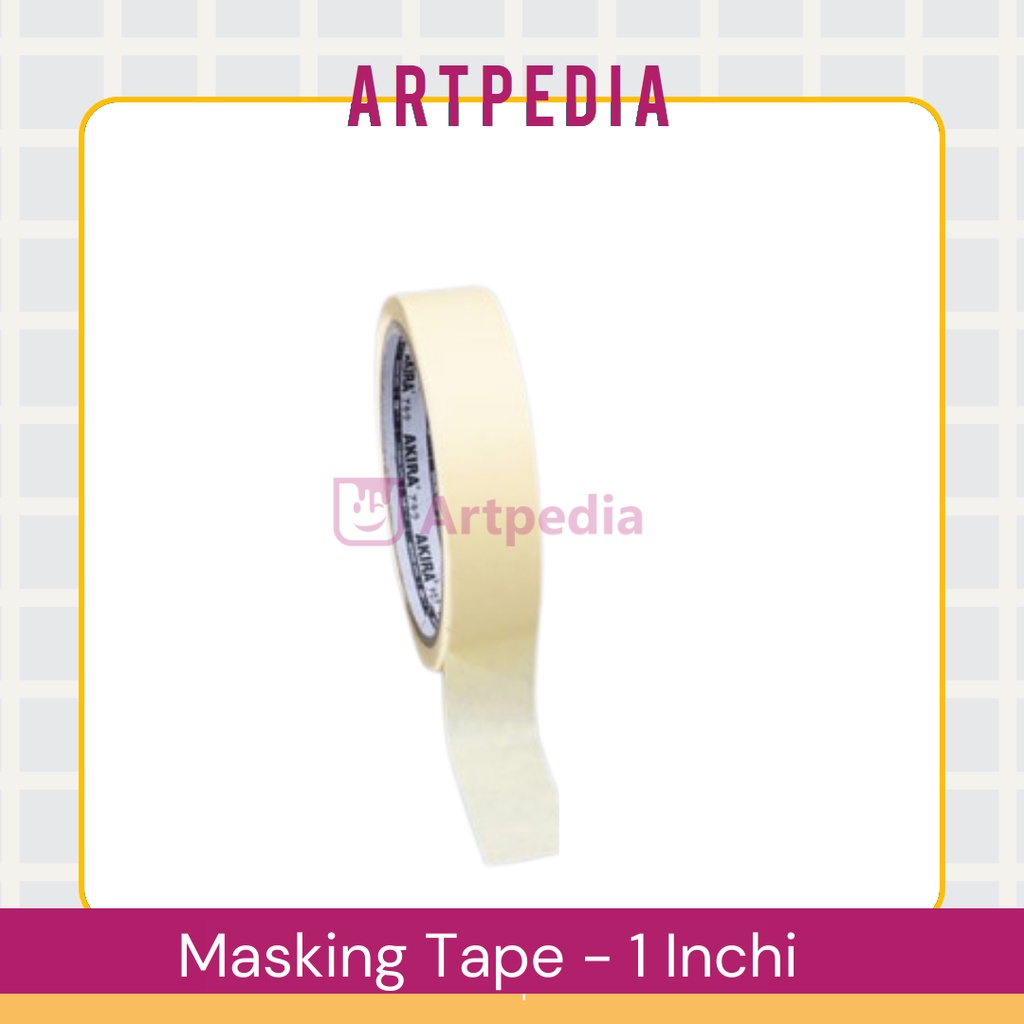 

Masking Tape 1 inchi 24 mm / lakban kertas satu inchi
