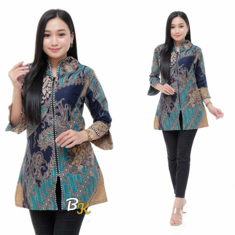 Terlaris SERUT GENES JELITA TUNIC NAVBOR YELBOR WHITBOR CREAMBOR TUNIK BATIK MODERN HRB030 DOLBI DOB