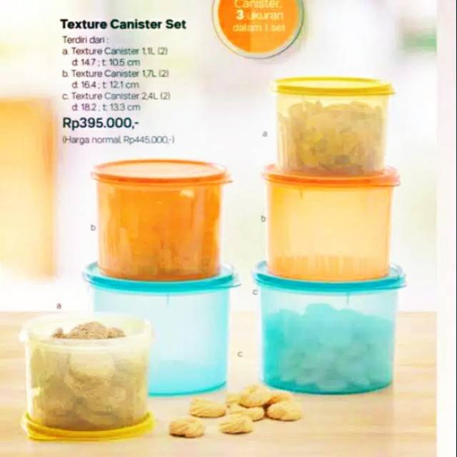 Texture canister set