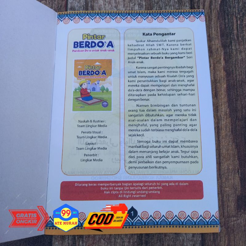 Buku PINTAR BERDOA untuk anak/buku bacaan/kumpulan doa