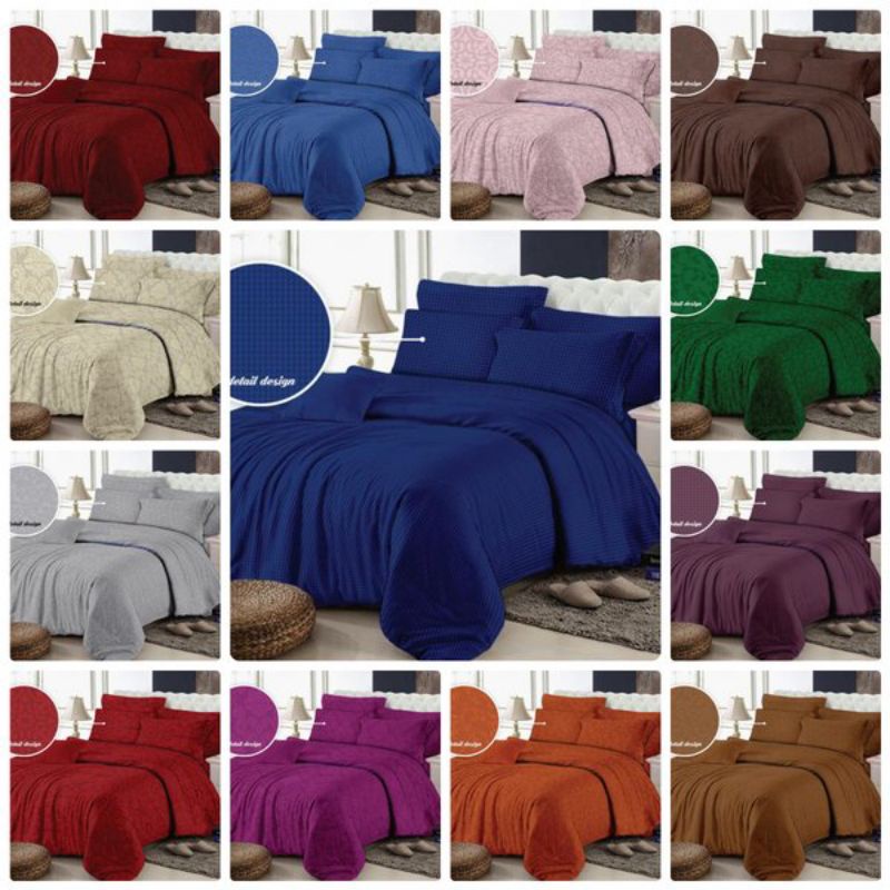 SPREI POLOS 120×200 EMBOS HOMEMADE AESTHETIC MERAH PUTIH  ABU