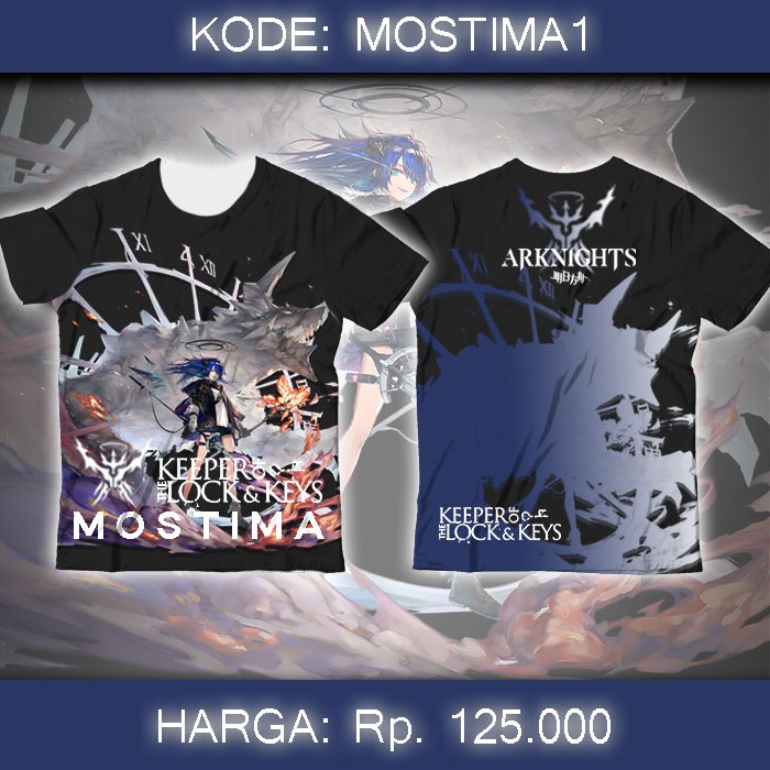 Baju Kaos Fullprint Game Arknights - Mostima Arknight Anime