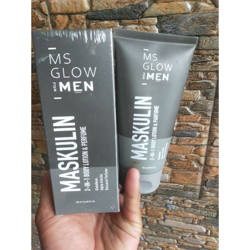 body lotion cowo cowok pria hand body cowo pria + farfum wangi MS GLOW MEN perawatan cowo
